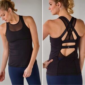 lululemon athletica Black Tank Top